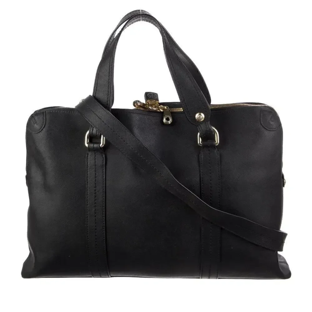 Henri Bendel West 57th Leather Laptop Briefcase